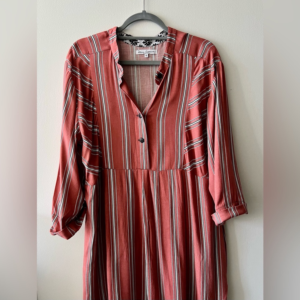 Vintage Dusty Rose Shirtdress